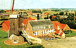 Estaminet and mill - aerial view