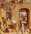 Hundred Years war - looting a captured town