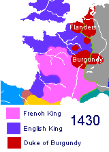 Hundred years War MAP 1430