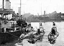 World war 1: Dover patrol submarines