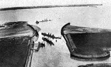 Zeebrugge Harbour after raid