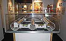 Channel Tunnel - model of 3 tunnels