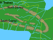10,000 years ago - dry land bridge between England and France