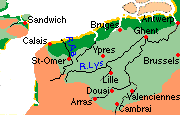 map: medieval Flanders 