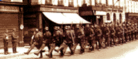 German occupying troops in WW2