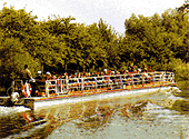 Tourist boat along River Aa
