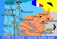 Canche-Authie map